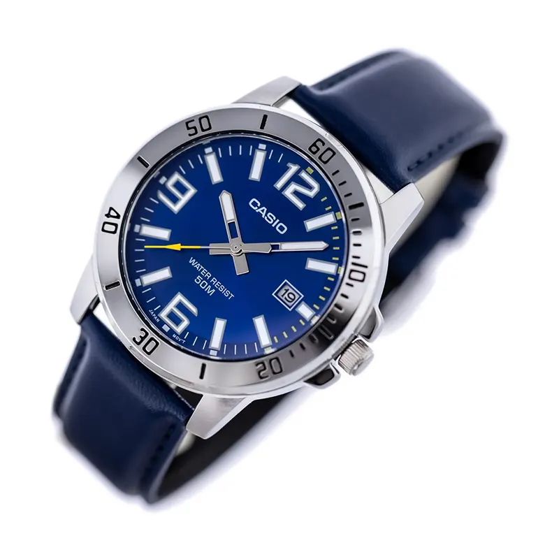 Casio Enticer Analog Blue Dial Men's Watch- MTP-VD01L-2BV